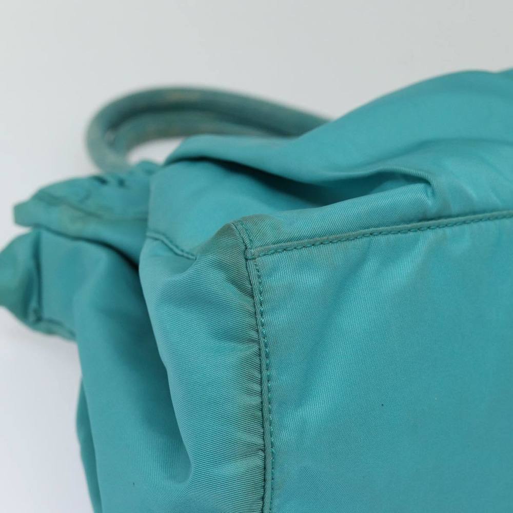PRADA Hand Bag Nylon 2way Turquoise Blue Auth 83957 - Picture 11 of 16